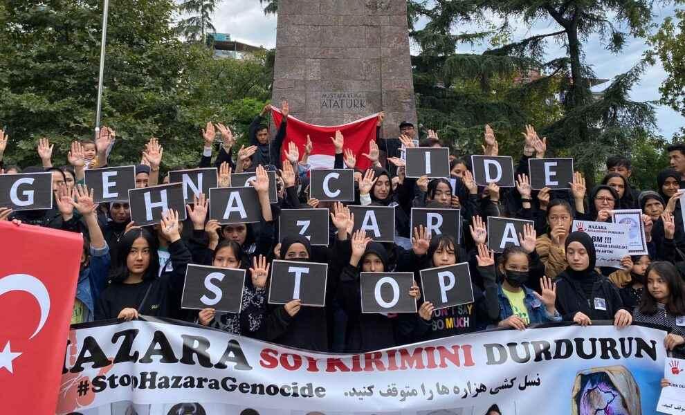 اعتراض در 9 شهر ترکیه در مقابله با نسل کشی هزاره ها در افغانستان