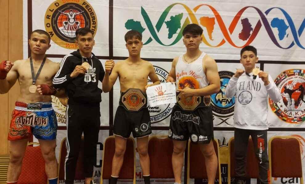 Afganistan Serbest Dövüşleri Milli Takımı, Ankara’da gerçekleşen müsabakalarda 4 altın madalya ve 2 kahramanlık kemerini kazandılar