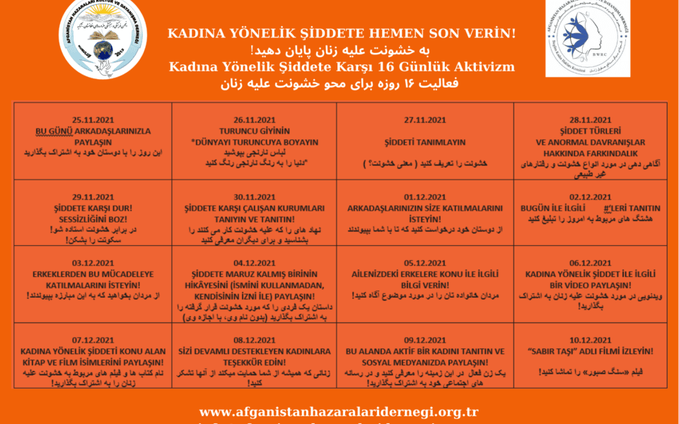 KADINA YÖNELİK ŞİDDETE HEMEN SON VERİN!